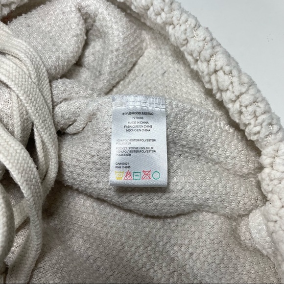 Anthropologie RD style cream color 1/2 zip sherpa pullover Size S - Picture 7 of 9